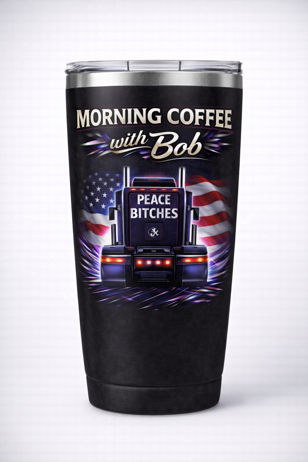 Morning Coffee with Bob coffee tumbler
