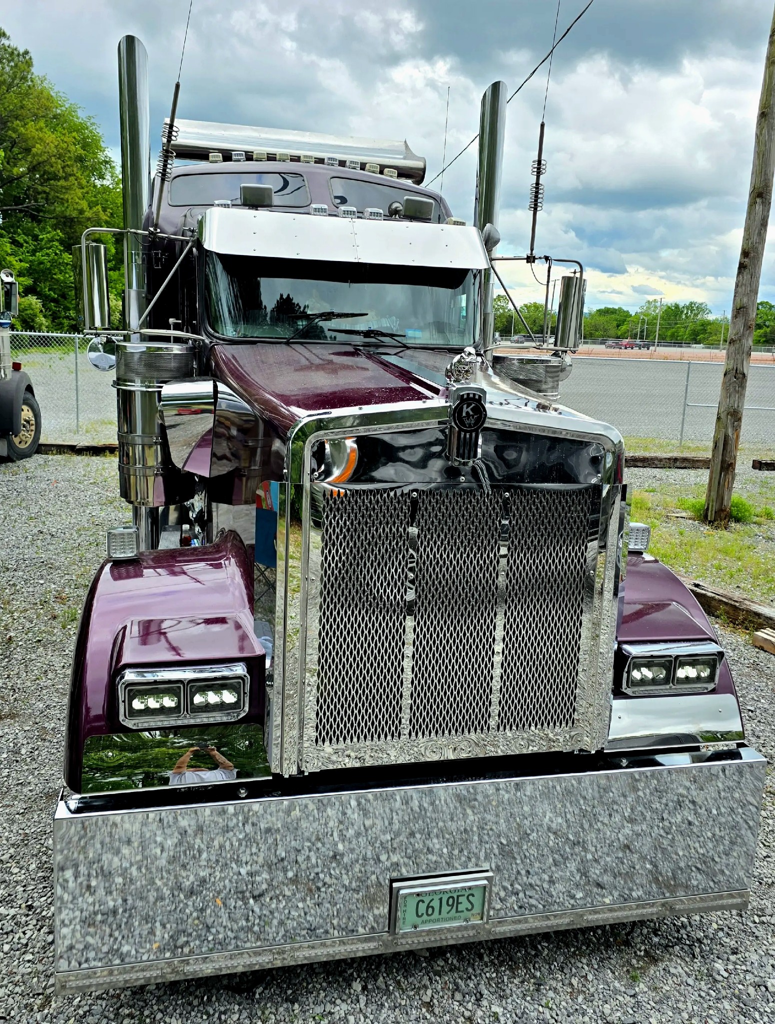 Truck front view